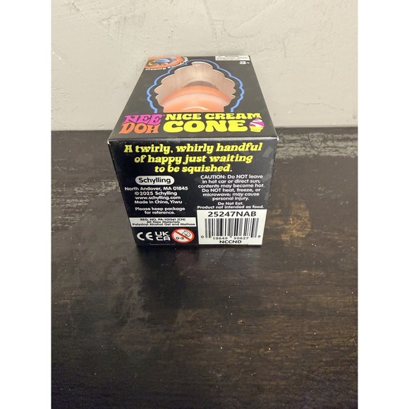 New NEE DOH Nice Cream Cone ORANGE Ice Swirl NEEDOH TikTok Squishy Fidget Toy - Picture 4 of 4